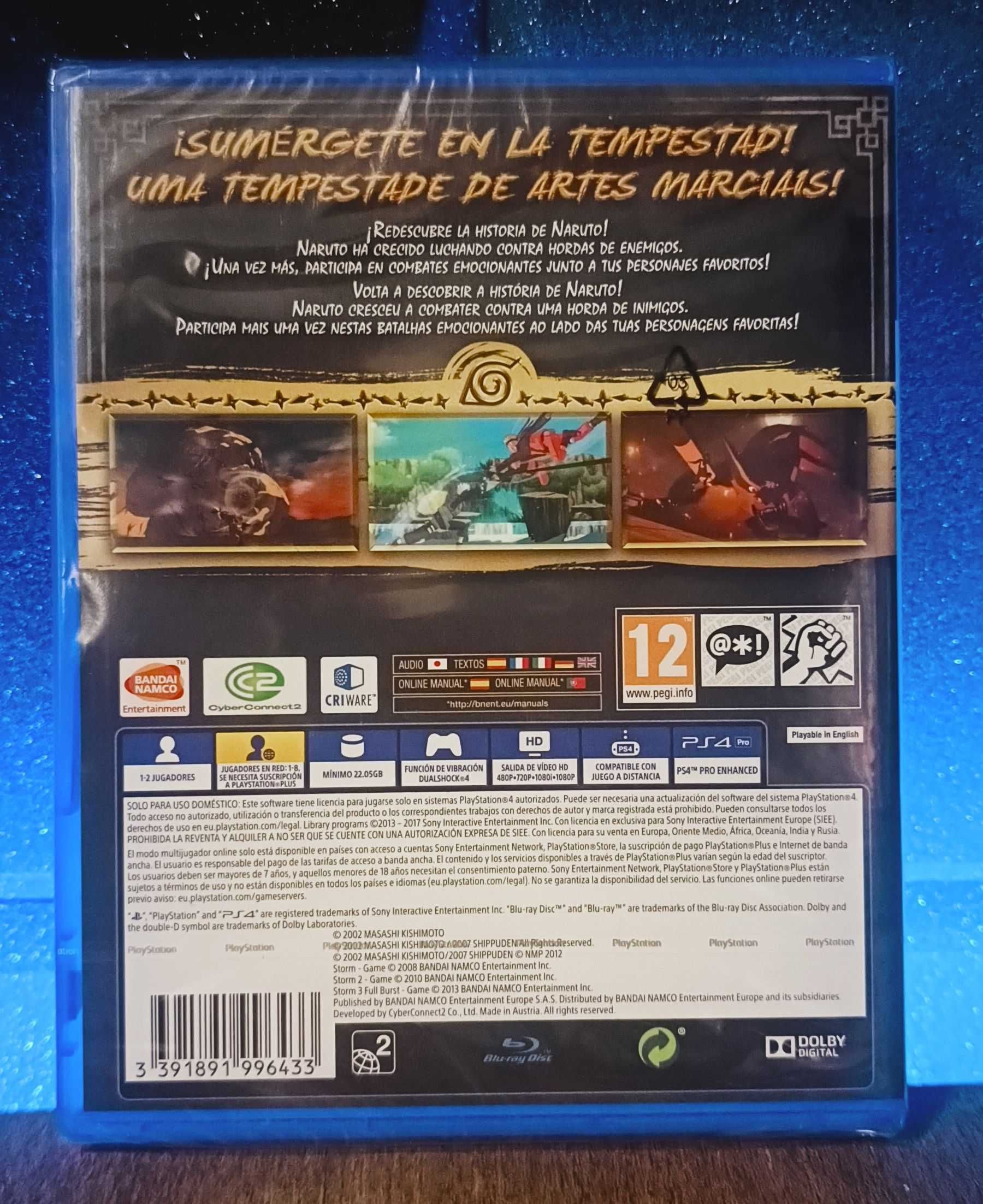 Naruto Ultimate Ninja Storm Trilogy PS4 / PS5 trzy gry anime bijatyki