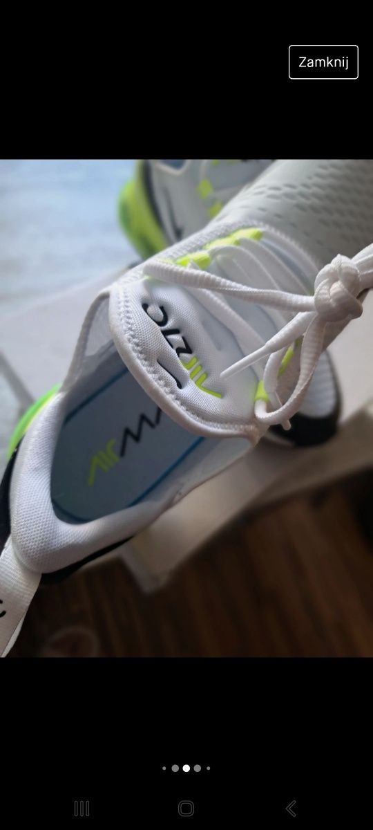 Nike air max 270 orginalne faktura