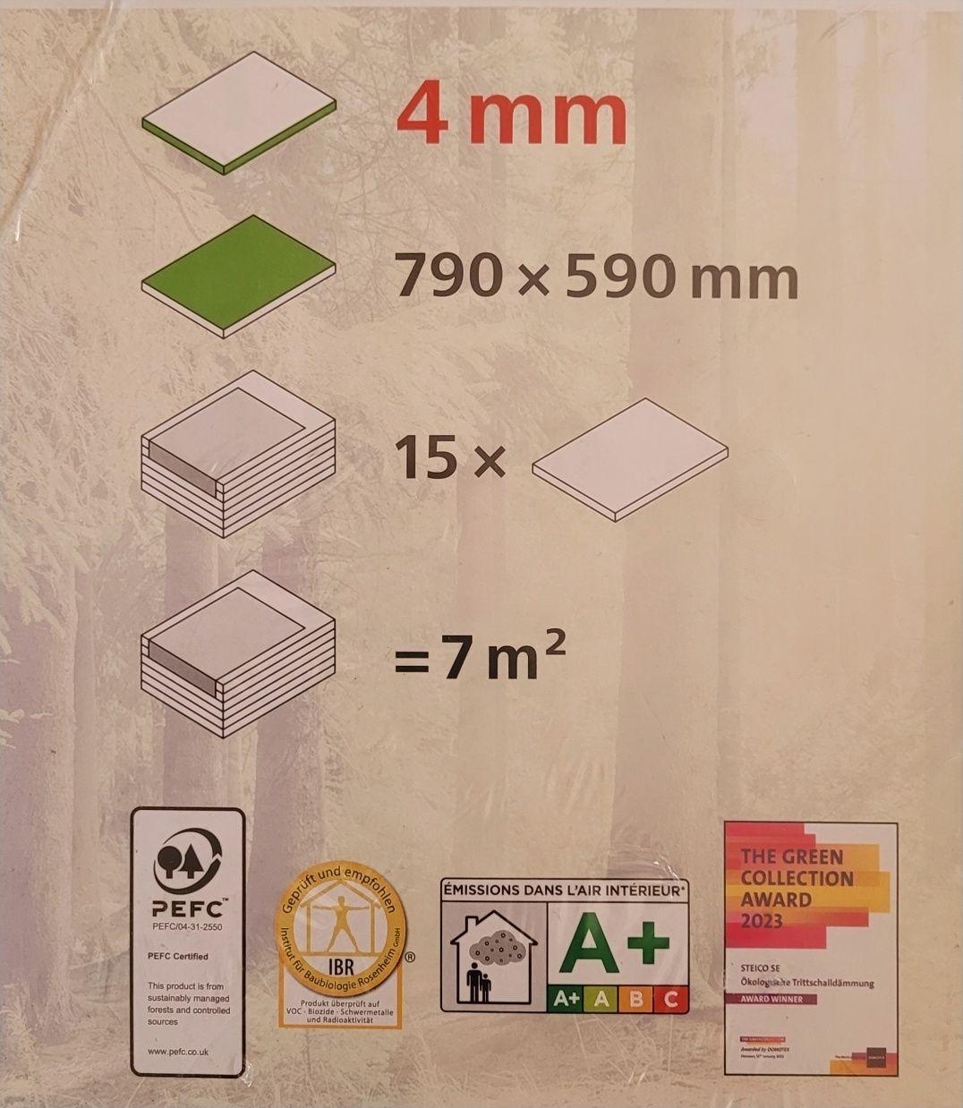 Podkład pod panele Steico 7m2