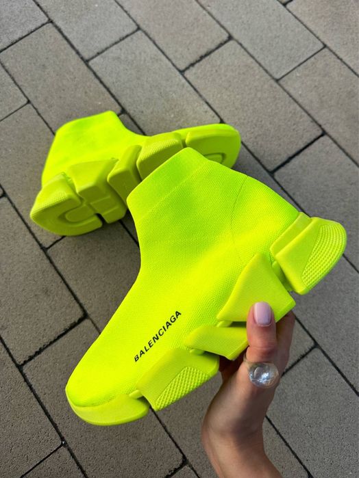 Sneakersy Balenciaga Speed Trainers 2.0 neon