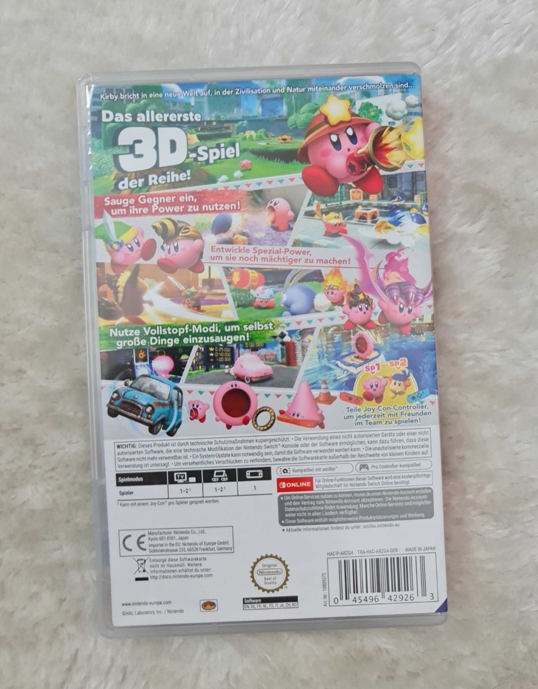 Kirby and the Forgotten Land Nintendo Switch Puste pudełko bez Gry