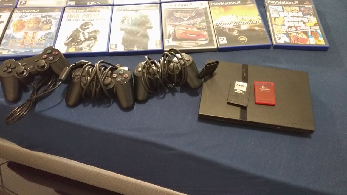 Coleção ps2 consola e jogos