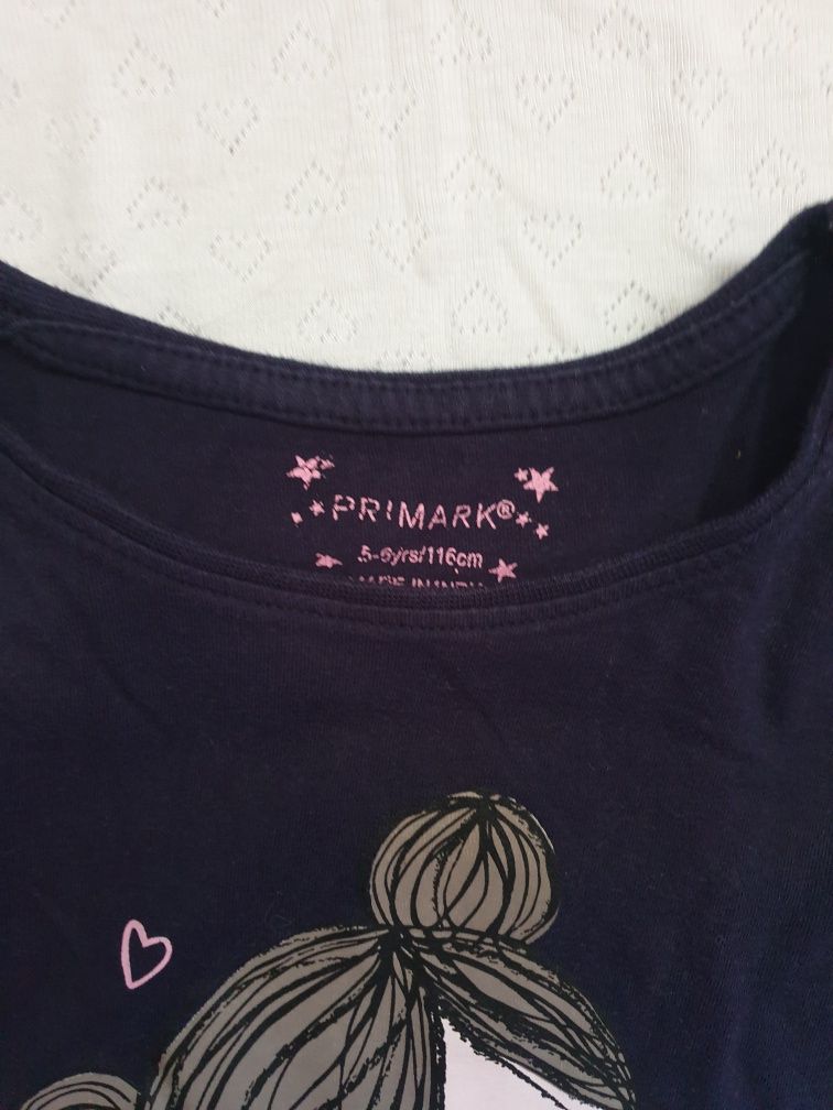 Zestaw koszulek , bluza roz.116 primark