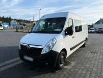Opel Movano Doka Brygadówka 7-miejsc L3H2 Maxi Salon PL, Jeden Właściciel  NR. 128 Klimatyzacja,Tempomat, 7-miejsc, Radio BT, TOP