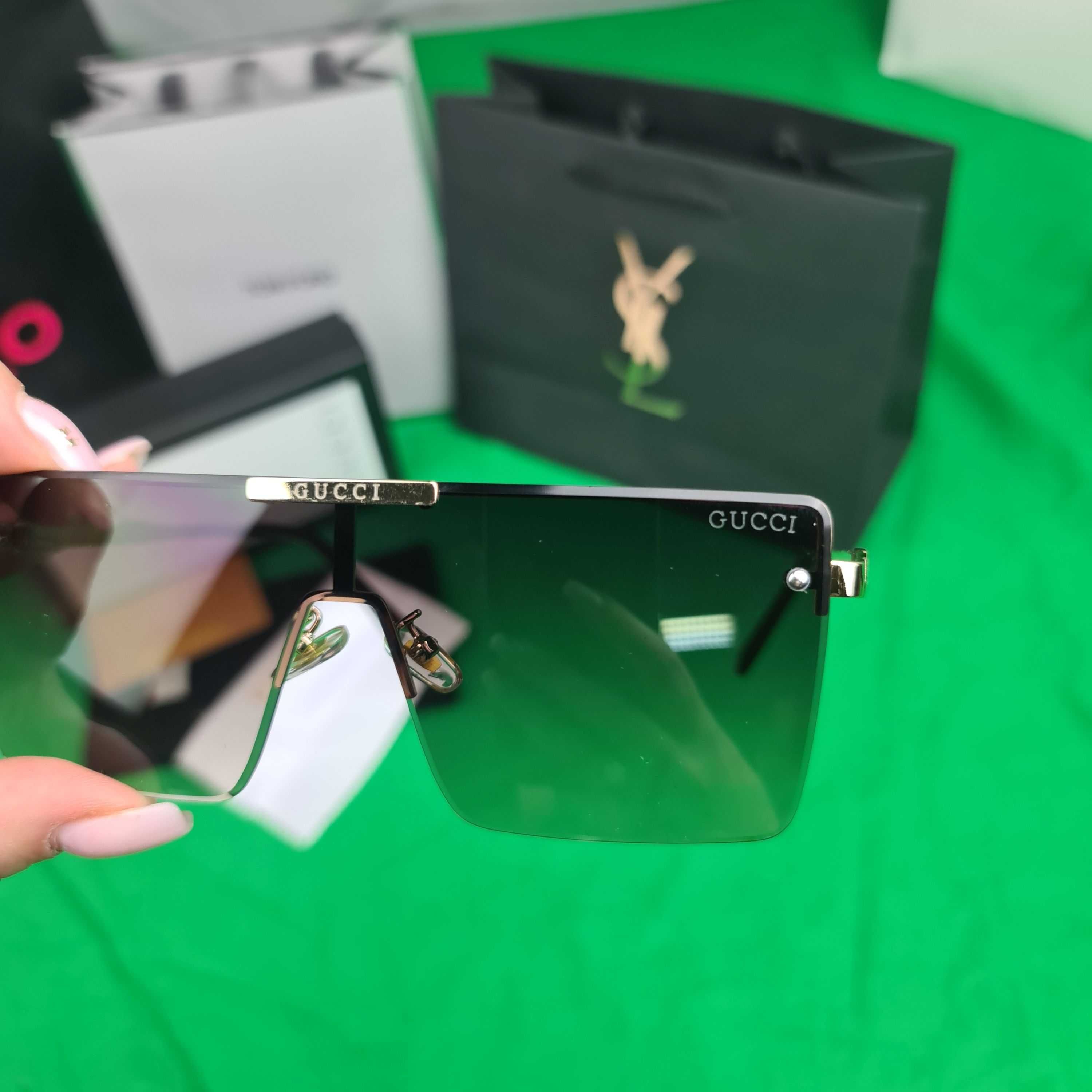 Okulary zestaw komplet meskie damskie unisex Gucci monogram Premium
