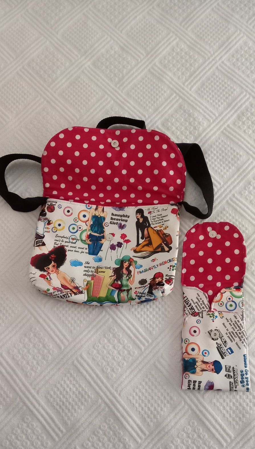Mala e bolsa para telefone