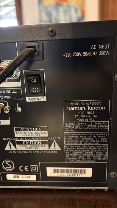 Harman Kardon AVR 255/230 – Receiver AV de Alta Qualidade