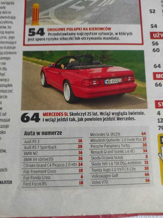 Czasopismo Motor WYSZUKAJ Auto 32-33/2014 RS3 RS7 Picasso Panda Volvo