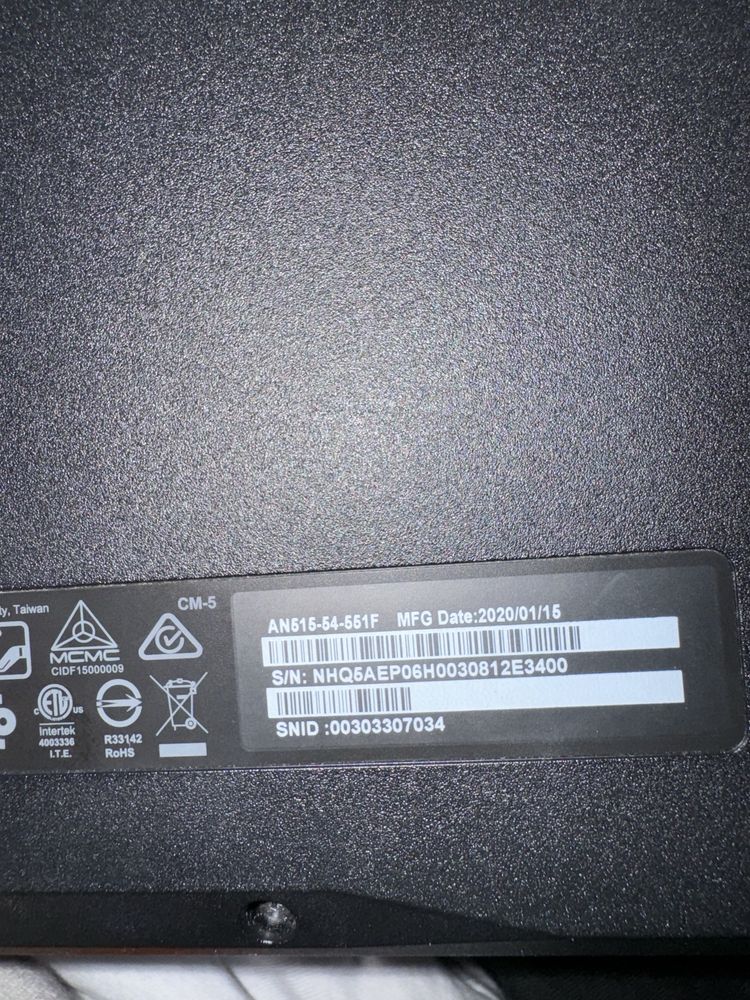 Acer Nitro 5 intel core i5