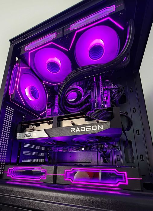 Ryzen 5 3600 RX 6600 16GB SSD chłodzenie wodne - komputer do gier RGB