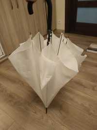 Biały duży parasol ślubny Wojas