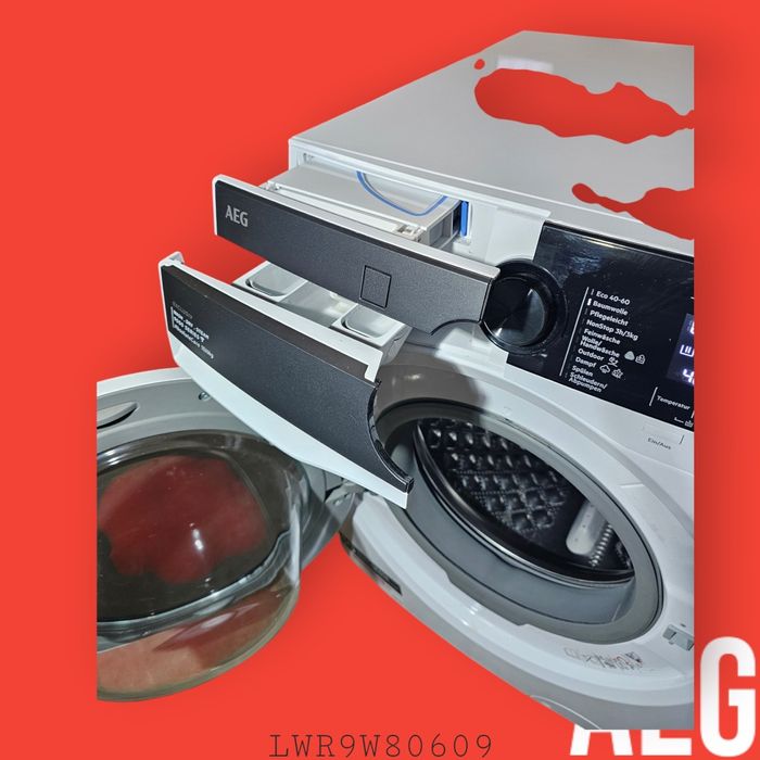 Pralko-suszarka z pompą ciepła AEG LWR9W80609 - 10/6kg, WiFi,
