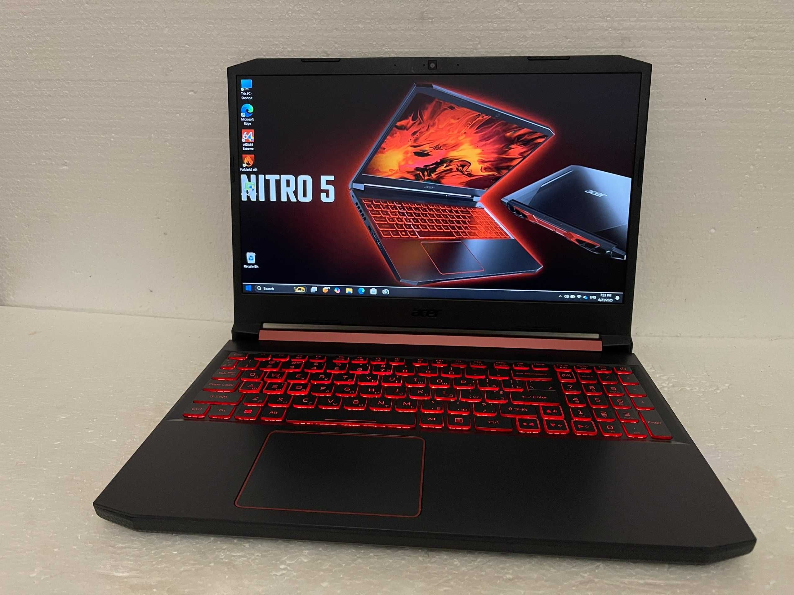 Игровой Acer NITRO 5/ Core 9300H/ 32 ГБ RAM/ Видео GTX (4 ГБ) GDDR5