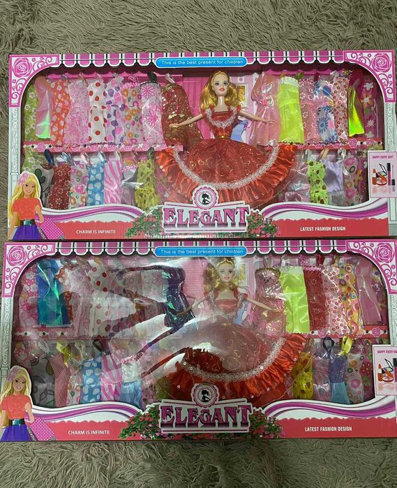 кукла с платьями ,огромная коробка 68см, нарядами, аксессуарами