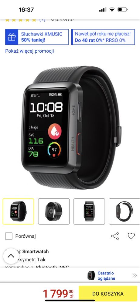 Huawei watch D smartwatche
