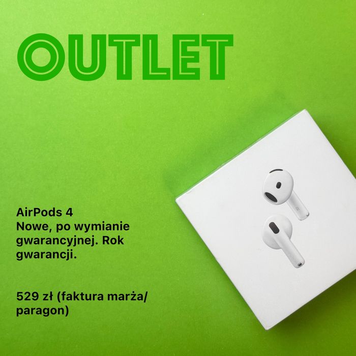 Apple Airpods 4 ANC, NOWE, GWARANCJA