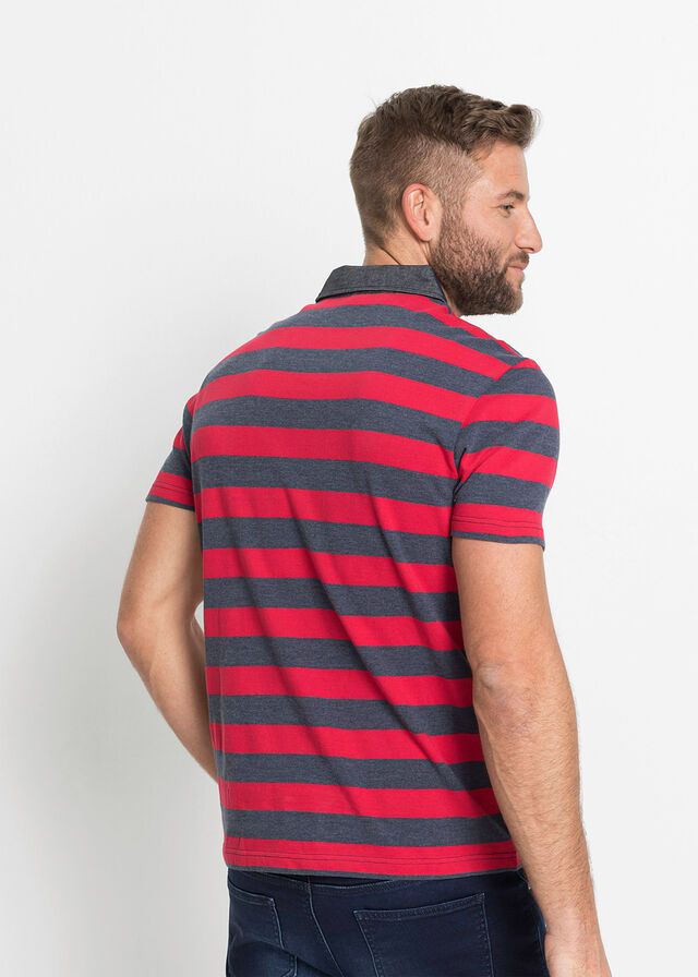 B.P.C koszulka męska polo jeansowy kołnierzyk S.