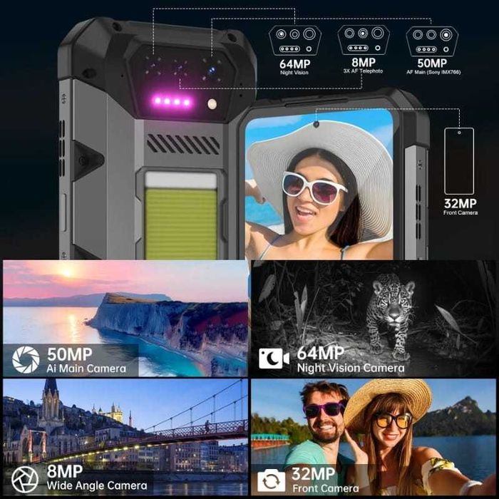 Unihertz 8849 Hike 12GB/512GB  23800mAh  IP69K 2.2GHz