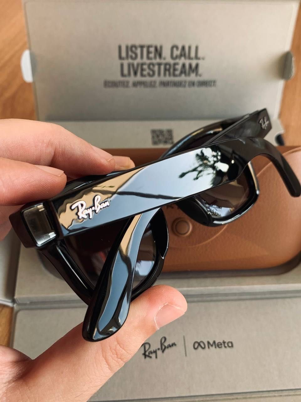 Смарт-окуляри RayBan Meta Wayfarer SHINY BLACK Polar Gradient Graphite