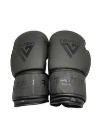 Rękawice bokserskie sparingowe TAVER Black 12oz + owijki
