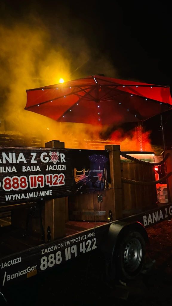 Wynajem jacuzzi balia bania mobilne jacuzzi