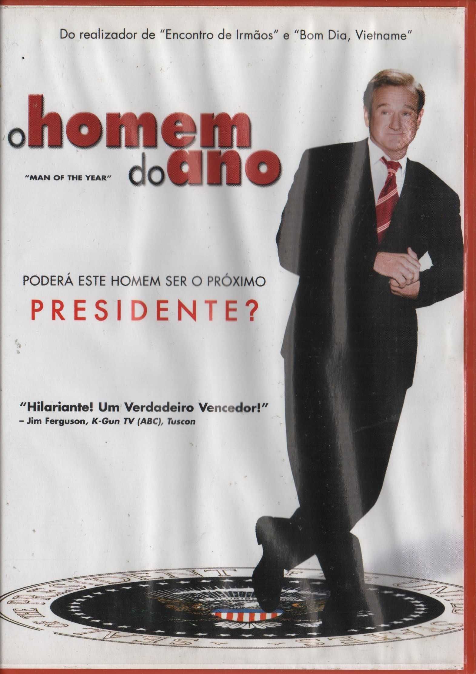 Dvd O Homem do Ano - comédia -Robin Williams-Christopher Walken-extras