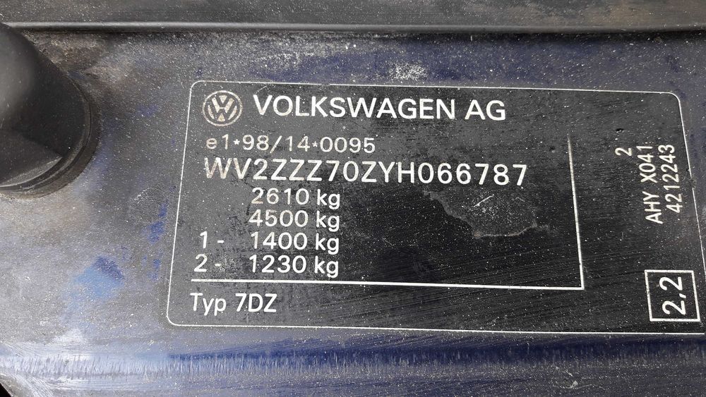 VW T4 Caravelle 1999r