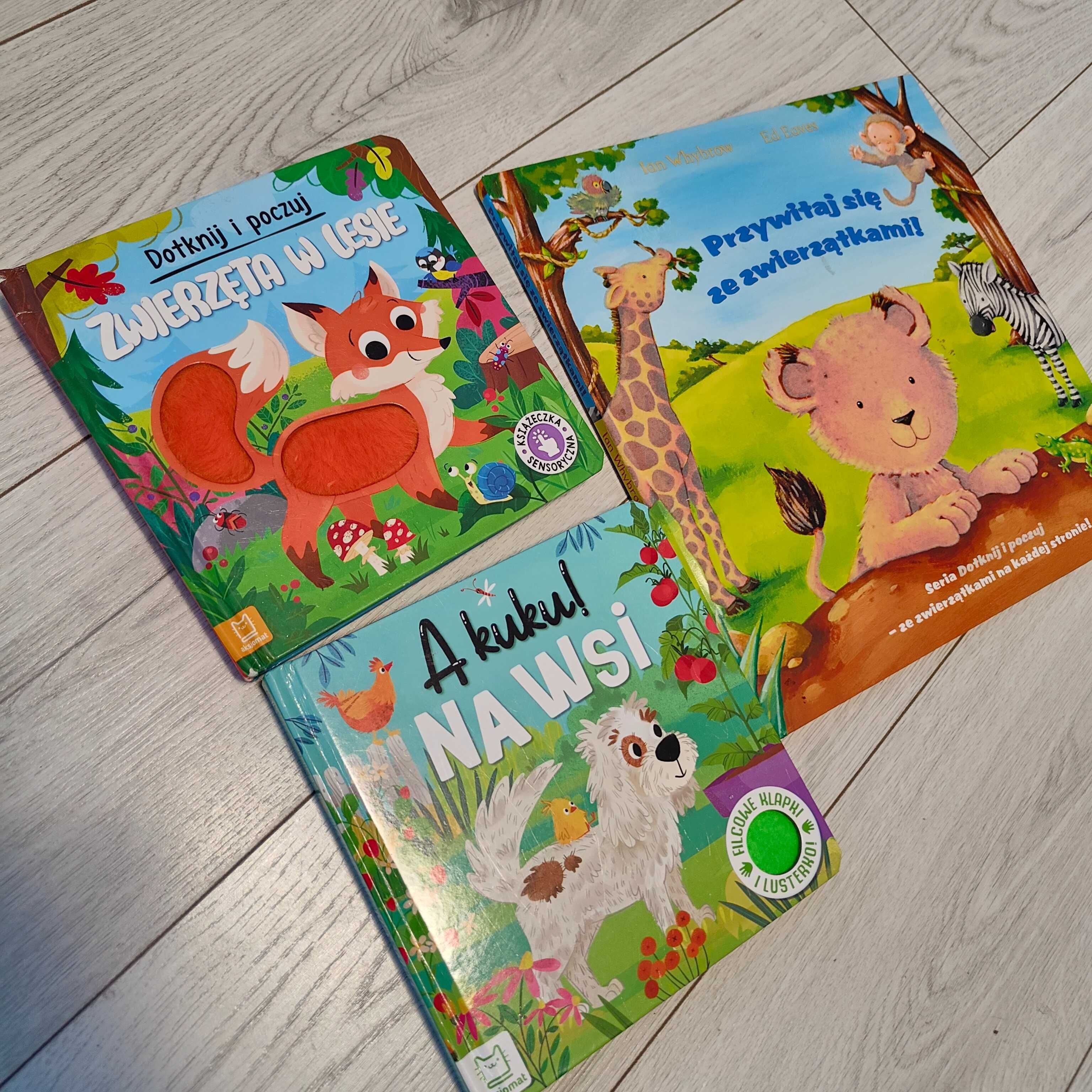 Książeczki sensoryczne 3 sztuki