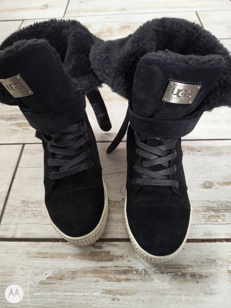 Зимові кеди, черевики UGG, б.у, 37р, устілка 23,5-24.