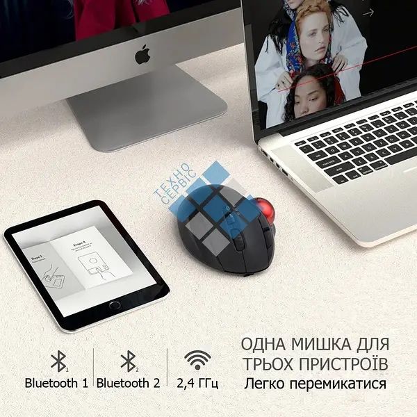 Акумуляторна бездротова миша з трекболом SEENDA K23  bluetooth 2