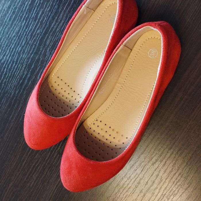 Czerwone baleriny 38 nowe