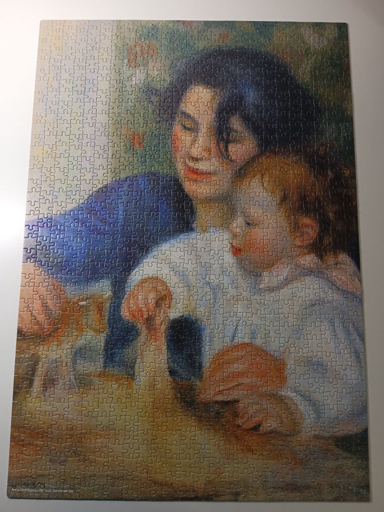 Puzzle 1000 Pierre Auguste Renoir matka z dzieckiem Portret Gabrielle