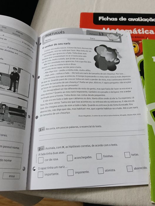 4 Livros de Fichas de Avaliação - 3 ano