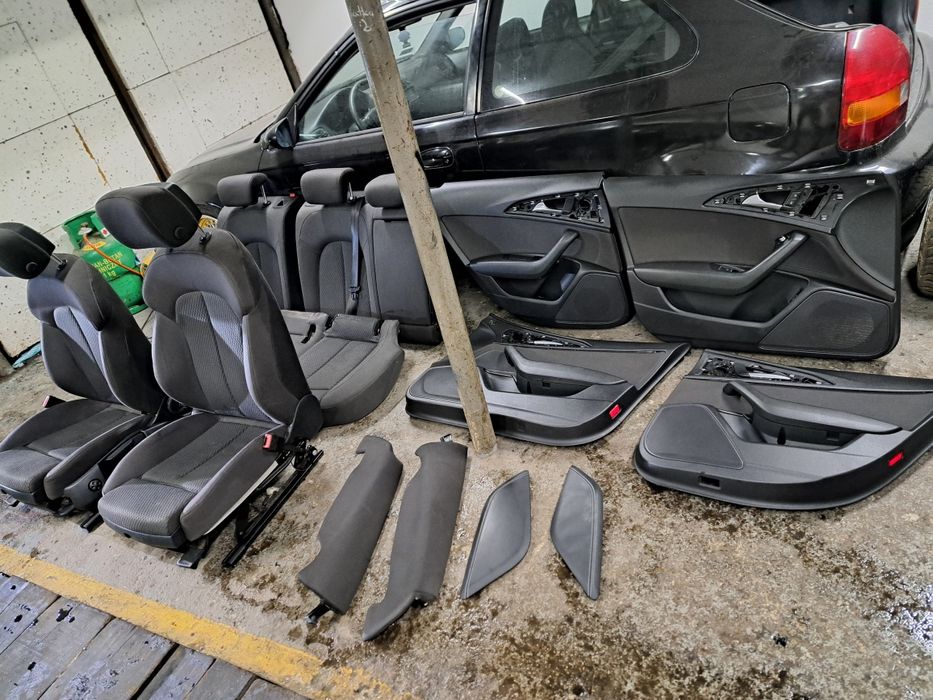 Grzane Fotele boczki kanapa wnętrze audi a6c7 kombi