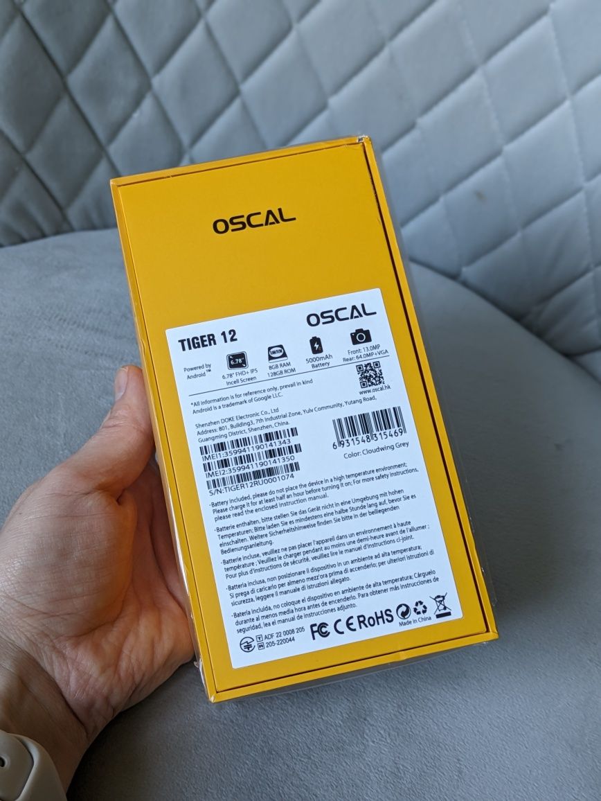 Новий Blackview Oscal Tiger 12 8+8/128Gb NFC FHD+120Hz G99 5000мАч