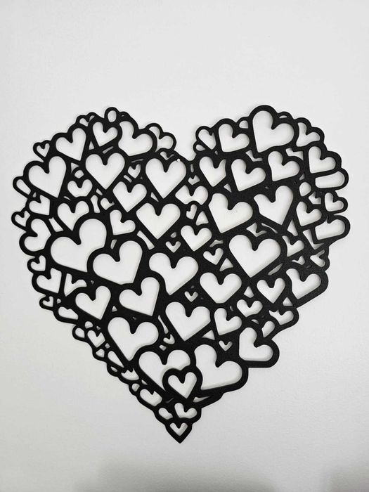 Coração de Corações - Wall Art - Impressão em 3D
