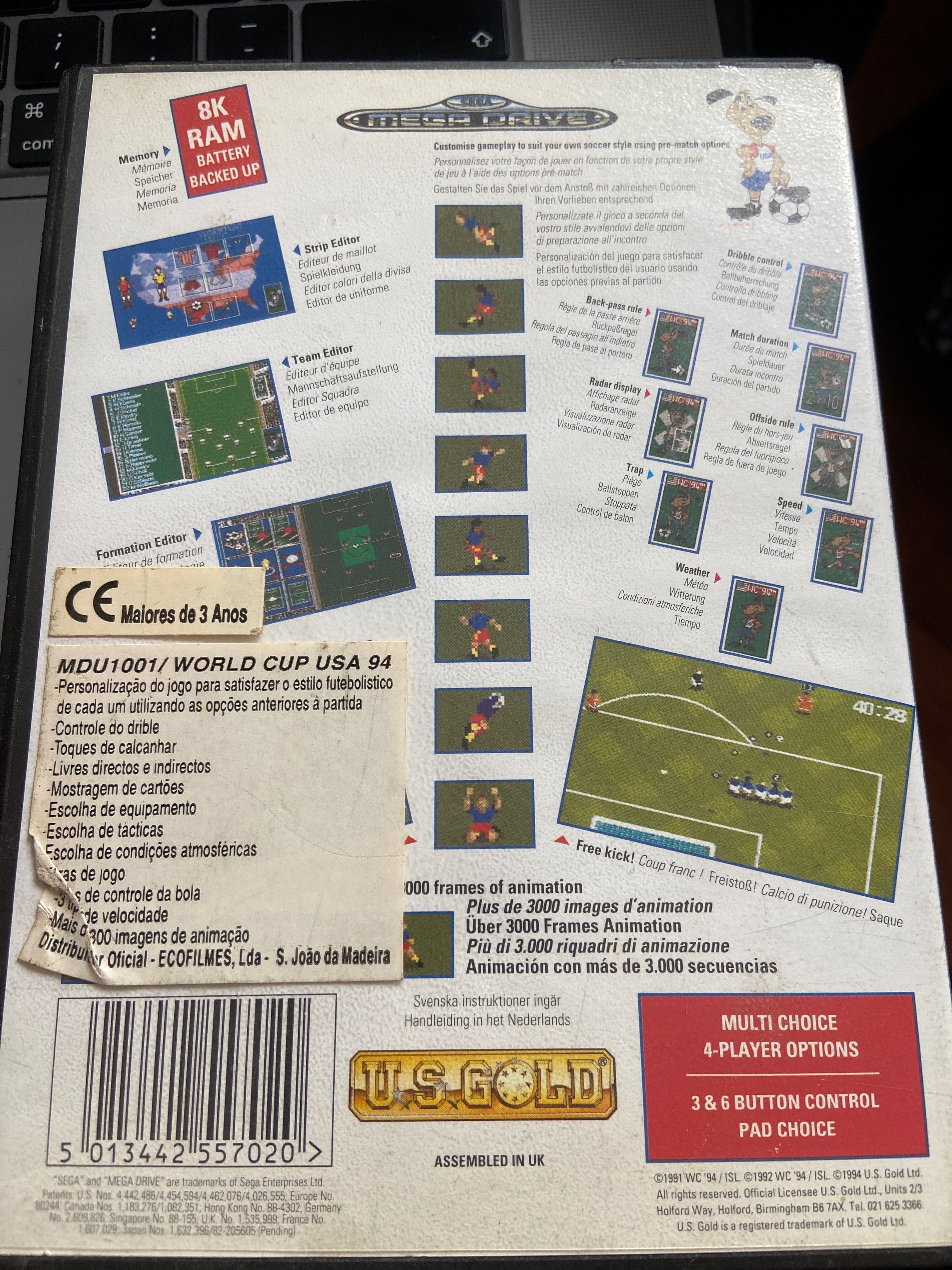 Sega Mega drive - World cup 94