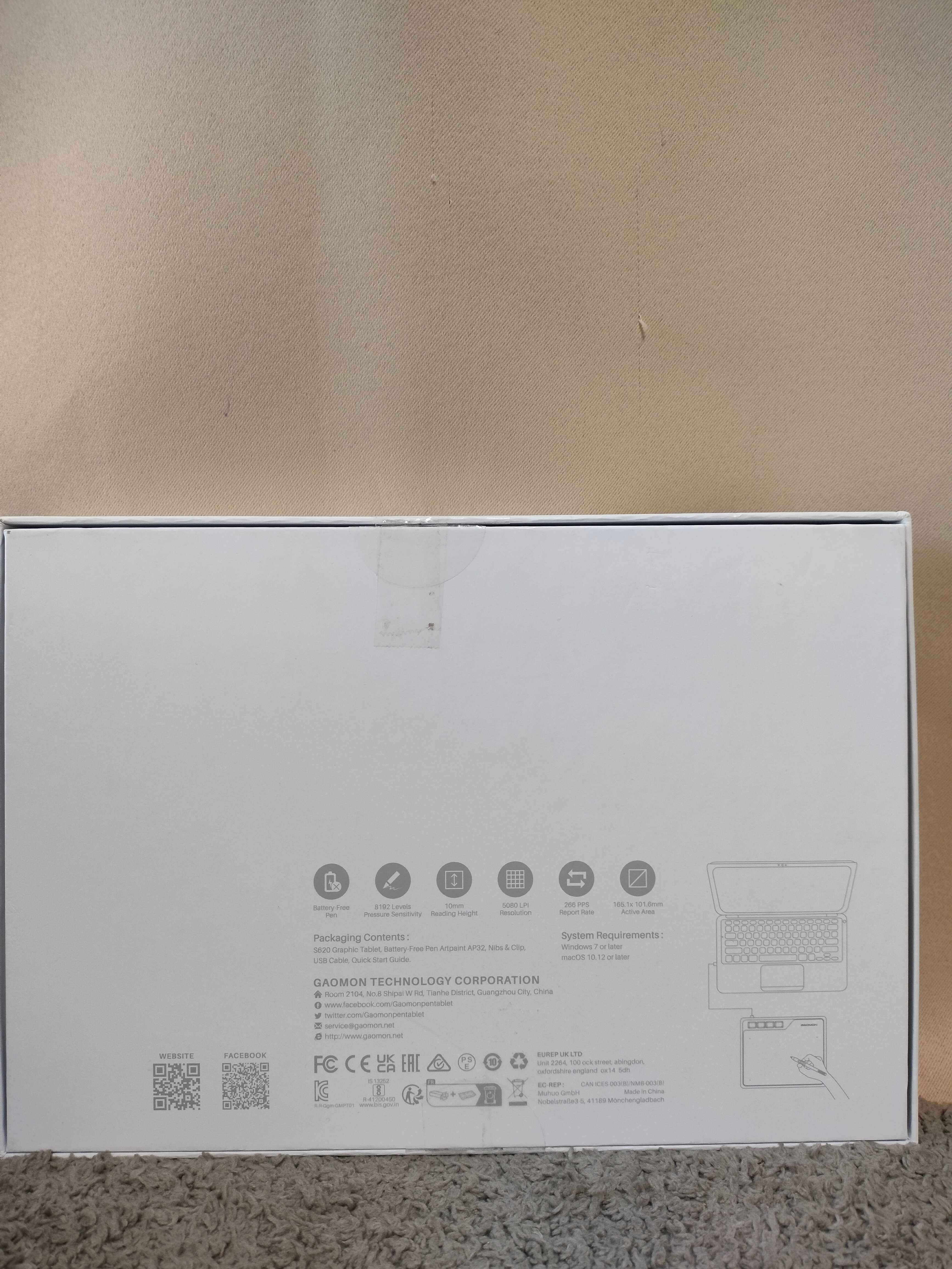 Tablet graficzny Gaomon S620 do rysowania i grania w OSU