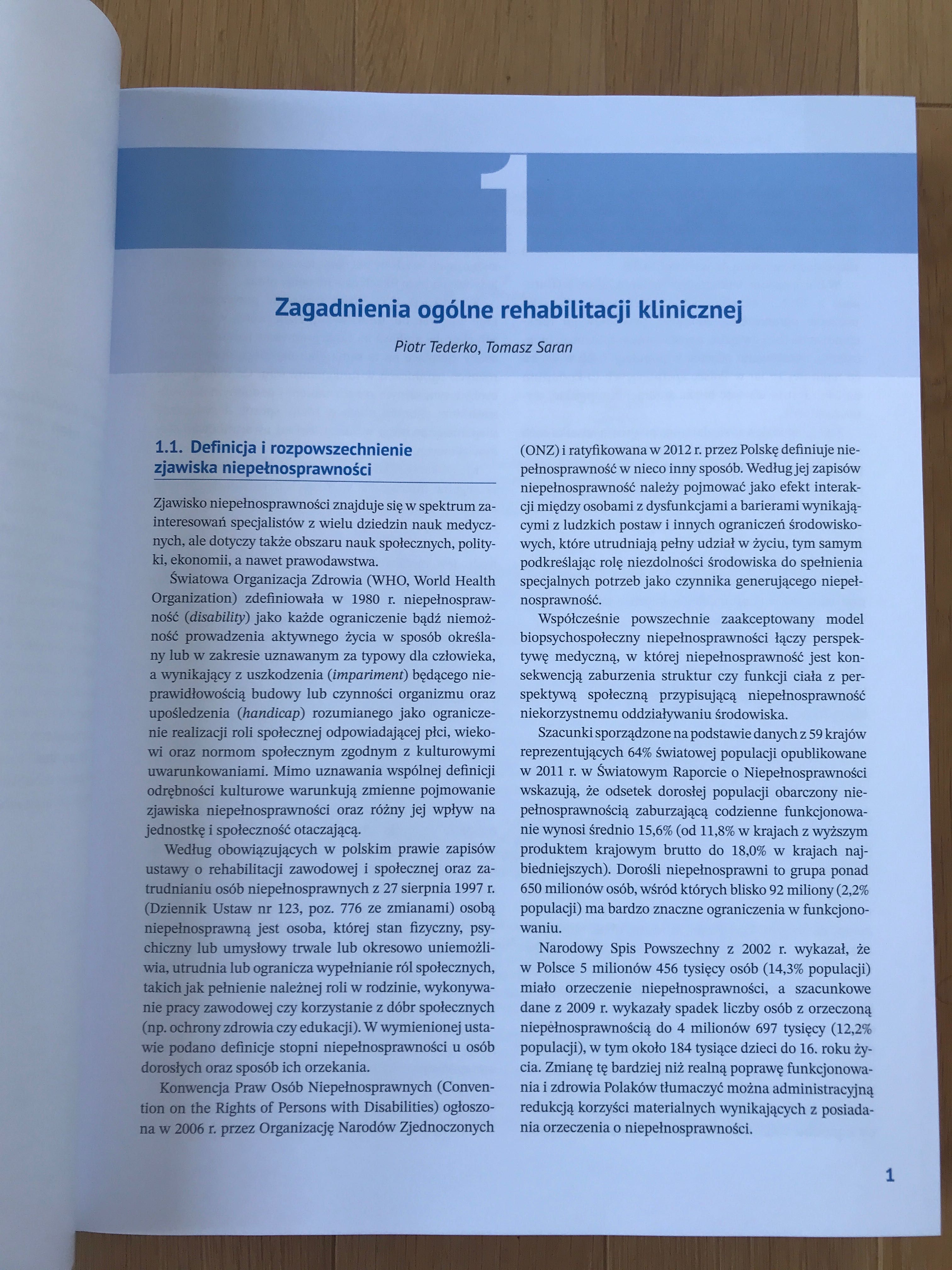 Rehabilitacja kliniczna Tom 1 Sarzyńska-Długosz