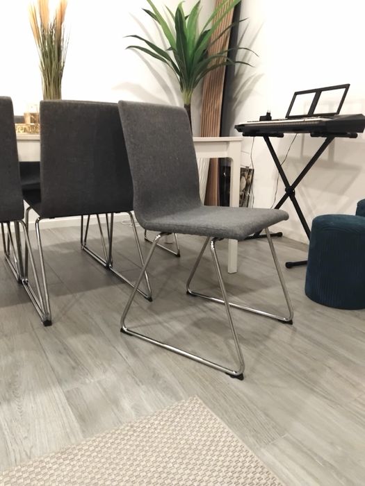 Mesa de Jantar Extensível com 6 Cadeiras