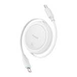 Kabel USB Baseus Free2Pull Mini USB-C do USB-C, 60W, 1, (biały)