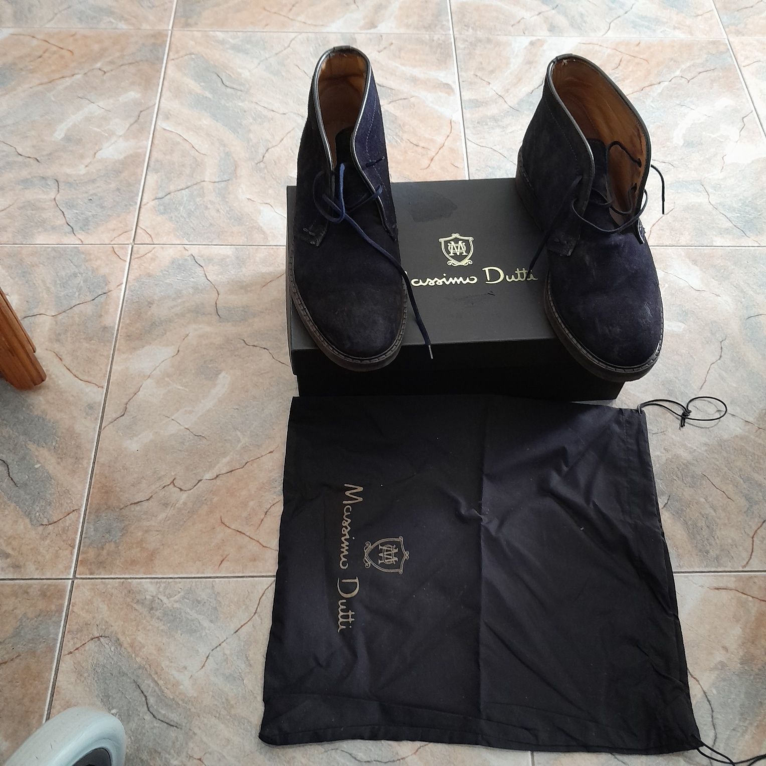 Botas Massimo Dutti  cor azul