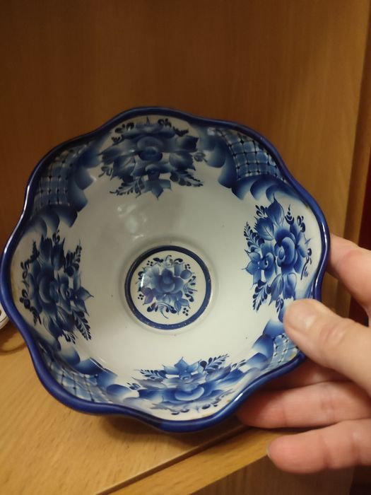 Новогодние игрушки,СССР, сахарница гжель