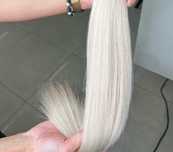 Włosy tape on invisible zimny blond