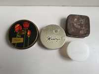 Коробочки жестяные металлические СССР от конфет зубного порошка