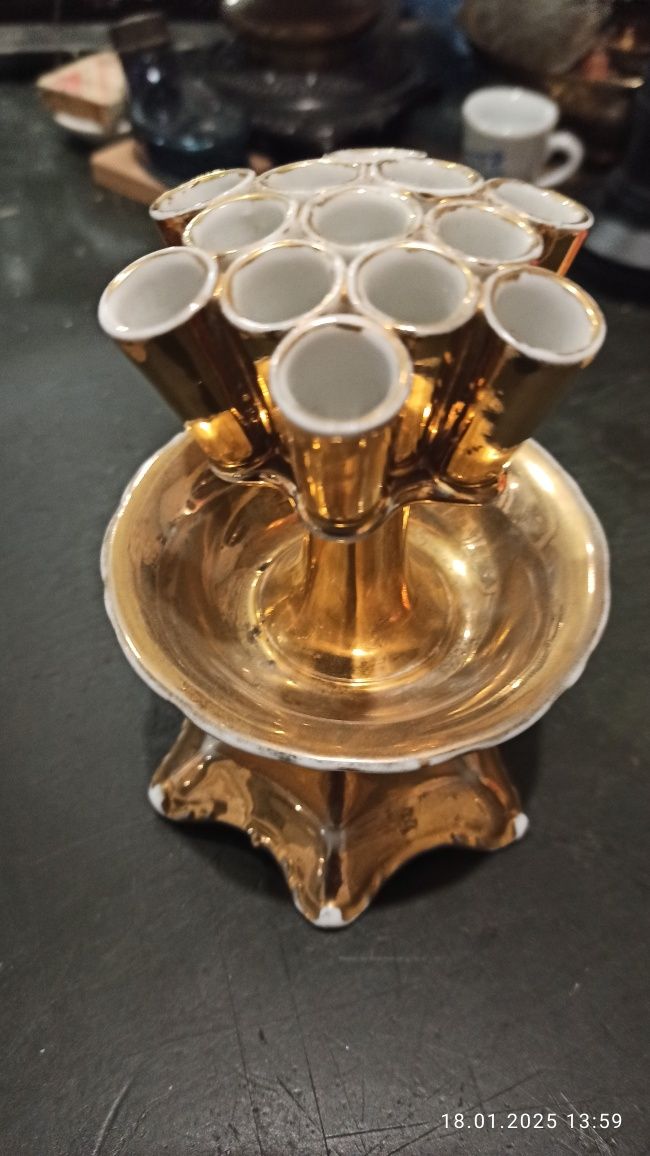 Porcelana Carl Tielsch Alt Wasser Stary Zdrój Cygaretka pojemnik