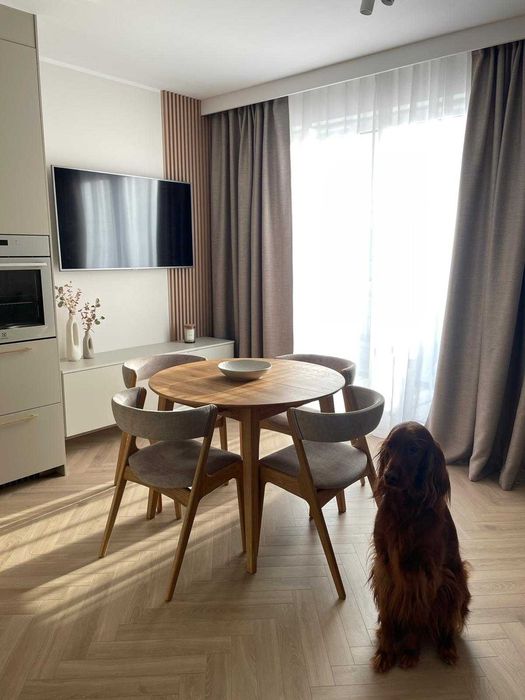 Drewniany stół - dębowy stół - okrągły stół rozkładany - od ręki