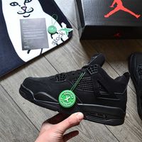 Чоловічі кросівки Nike Air Jordan 4 'Black Cat' Розміри 40-45