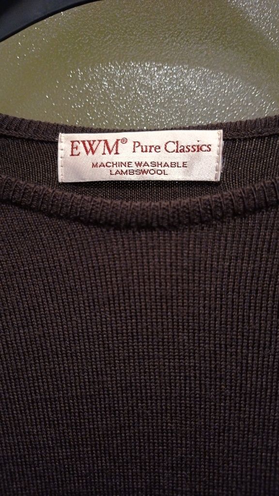 EWM Pure Classics  Damski sweter / bluza z wełny jagnięcej,  XL-XXL