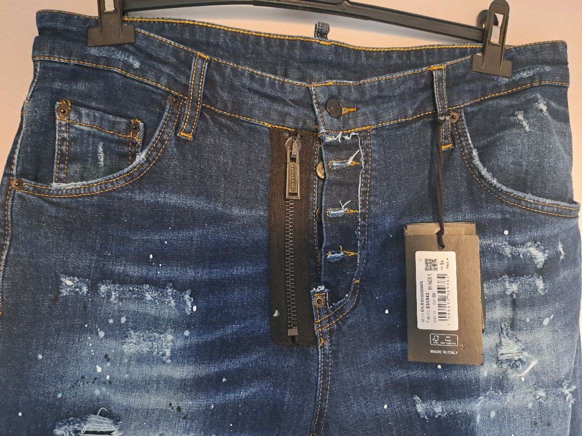 Spodnie jeans Dsquared2 dżinsowa z metkami